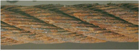 Pitting external corrosion
